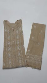 DYEABLE PURE & PREMIUM TISSUE CHIKANKARI CO-ORD SET