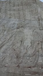 DYEABLE PURE & PREMIUM TUSSAR SILK MUKAISH ANARKALI & DUPATTA SET - Image 7