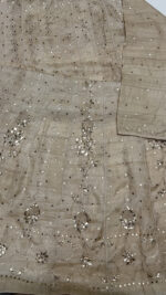 DYEABLE PURE & PREMIUM TUSSAR SILK MUKAISH ANARKALI & DUPATTA SET - Image 7