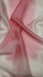 PINK PURE & PREMIUM ORGANZA CHIKANKARI KURTA & DUPATTA SET - Image 2