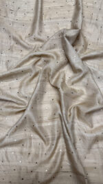 DYEABLE PURE & PREMIUM TUSSAR SILK MUKAISH ANARKALI & DUPATTA SET - Image 2