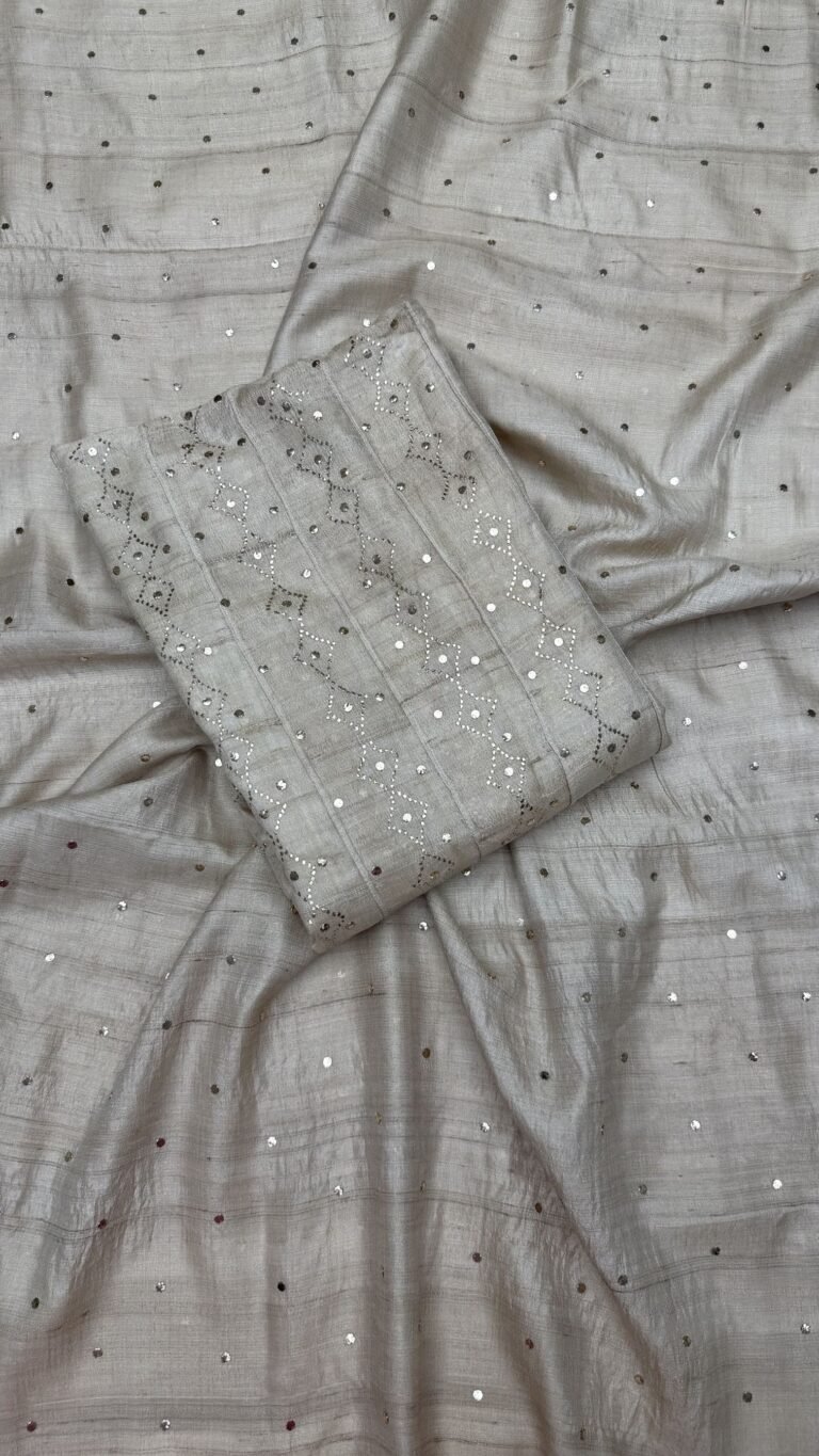 premium tussar silk anarkali set