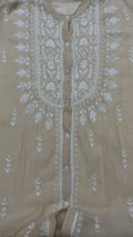 DYEABLE PURE & PREMIUM TISSUE CHIKANKARI CO-ORD SET - Image 2
