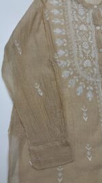 DYEABLE PURE & PREMIUM TISSUE CHIKANKARI CO-ORD SET - Image 3
