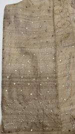 DYEABLE PURE & PREMIUM TUSSAR SILK MUKAISH ANARKALI & DUPATTA SET - Image 4