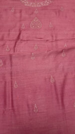 PINK PURE & PREMIUM MONGA SILK CHIKANKARI MEN'S KURTA FABRIC - Image 6