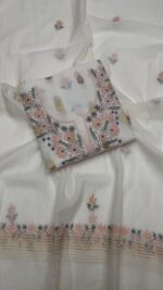 chanderi chikankari mukaish set