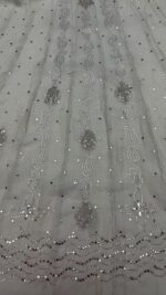 DYEABLE PURE & PREMIUM TISSUE MUKAISH ANARKALI & DUPATTA SET - Image 5