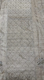 DYEABLE PURE & PREMIUM TUSSAR SILK MUKAISH ANARKALI & DUPATTA SET - Image 5