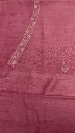 PINK PURE & PREMIUM MONGA SILK CHIKANKARI MEN'S KURTA FABRIC - Image 8