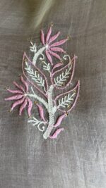 DYEABLE PURE & PREMIUM ORGANZA CHIKANKARI & MUKAISH SAREE & BLOUSE - Image 6