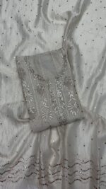 DYEABLE PURE & PREMIUM TISSUE MUKAISH ANARKALI & DUPATTA SET