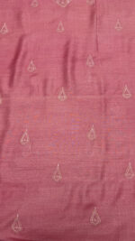 PINK PURE & PREMIUM MONGA SILK CHIKANKARI MEN'S KURTA FABRIC - Image 3
