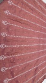 ROSEGOLD PINK PURE & PREMIUM TISSUE CHIKANKARI ANARKALI & DUPATTA SET - Image 6