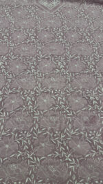 MAUVE PURE & PREMIUM GEORGETTE CHIKANKARI KURTA & DUPATTA SET - Image 4