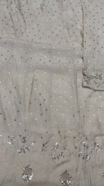 DYEABLE PURE & PREMIUM MONGA SILK MUKAISH ANARKALI & DUPATTA SET - Image 7