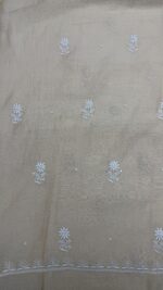 DYEABLE PURE & PREMIUM TISSUE CHIKANKARI KURTA & DUPATTA SET - Image 7