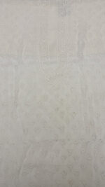 DYEABLE PURE & PREMIUM GEORGETTE CHIKANKARI MEN'S KURTA FABRIC - Image 2