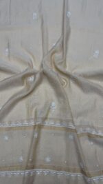 DYEABLE PURE & PREMIUM TISSUE CHIKANKARI KURTA & DUPATTA SET - Image 2