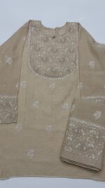 DYEABLE PURE & PREMIUM TISSUE CHIKANKARI CO-ORD SET - Image 4