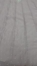 LAVENDER CHANDERI MUL CHIKANKARI ANARKALI & DUPATTA SET - Image 5