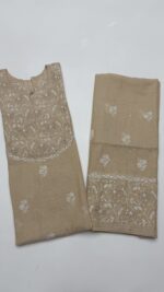 DYEABLE PURE & PREMIUM TISSUE CHIKANKARI CO-ORD SET
