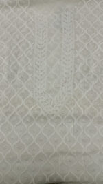 DYEABLE PURE & PREMIUM GEORGETTE CHIKANKARI MEN'S KURTA FABRIC - Image 2