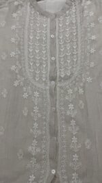DYEABLE PURE & PREMIUM TISSUE CHIKANKARI CO-ORD SET - Image 2