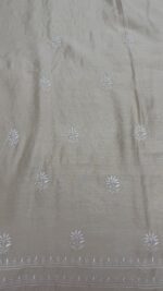 DYEABLE PURE & PREMIUM MONGA SILK CHIKANKARI KURTA & DUPATTA SET - Image 8