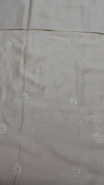 DYEABLE PURE & PREMIUM MONGA SILK CHIKANKARI KURTA & DUPATTA SET - Image 7