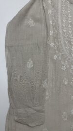 DYEABLE PURE & PREMIUM TISSUE CHIKANKARI CO-ORD SET - Image 3