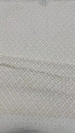DYEABLE PURE & PREMIUM GEORGETTE CHIKANKARI & MUKAISH MEN'S KURTA FABRIC - Image 5