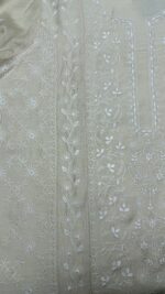 DYEABLE PURE & PREMIUM MONGA SILK CHIKANKARI KURTA & DUPATTA SET - Image 4
