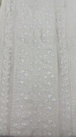 DYEABLE PURE & PREMIUM MONGA SILK CHIKANKARI KURTA & DUPATTA SET - Image 6
