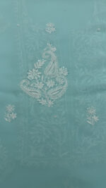 AQUA PURE & PREMIUM GEORGETTE CHIKANKARI KURTA & DUPATTA SET - Image 6