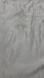 DYEABLE CHANDERI SILK CHIKANKARI & MUKAISH CO-ORD SET - Image 6
