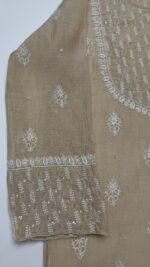 DYEABLE PURE & PREMIUM TISSUE CHIKANKARI CO-ORD SET - Image 3