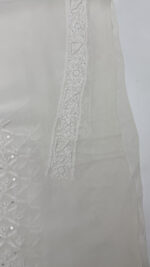 DYEABLE PURE & PREMIUM GEORGETTE CHIKANKARI MEN'S KURTA FABRIC - Image 7