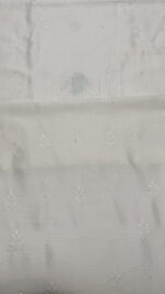 DYEABLE CHANDERI SILK CHIKANKARI MEN'S KURTA FABRIC - Image 5