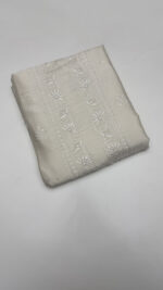 DYEABLE CHANDERI SILK CHIKANKARI MEN'S KURTA FABRIC