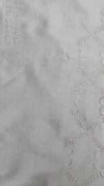 DYEABLE CHANDERI SILK CHIKANKARI MEN'S KURTA FABRIC - Image 6