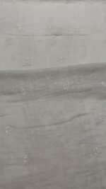 DYEABLE PURE & PREMIUM SILVER TISSUE CHIKANKARI KURTA & DUPATTA SET - Image 6