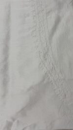 DYEABLE CHANDERI SILK CHIKANKARI MEN'S KURTA FABRIC - Image 7