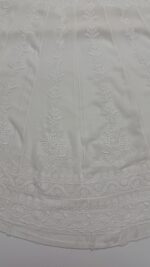 DYEABLE PURE & PREMIUM GEORGETTE CHIKANKARI ANARKALI & DUPATTA SET - Image 5