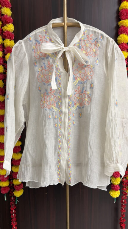 Color Thread Chikankari