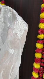 DYEABLE PURE & PREMIUM ORGANZA CHIKANKARI SHIRT - Image 4