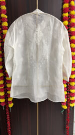 Dyeable Pure & Premium Organza Chikankari Shirt - Image 5