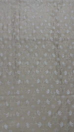 DYEABLE PURE & PREMIUM MONGA SILK CHIKANKARI MEN'S KURTA FABRIC - Image 3