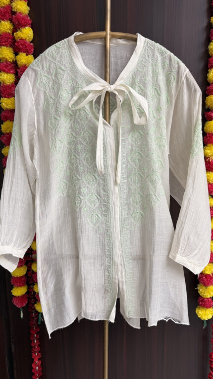 Color Thread Chikankari
