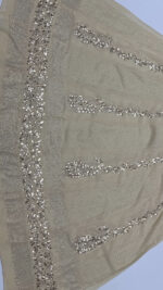 BISCOTTI YELLOW PURE & PREMIUMGEORGETTE MUKAISH ANARKALI & DUPATTA FABRIC SET - Image 5